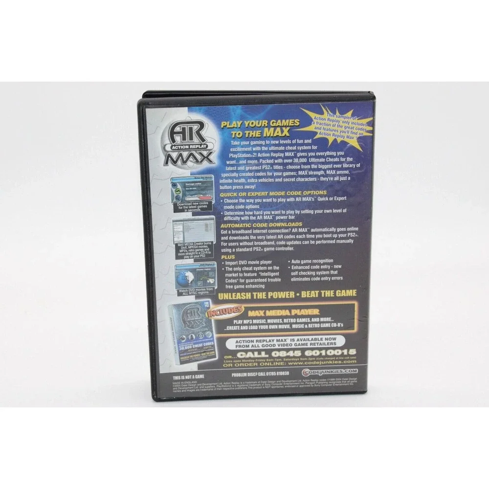 PS2 Action Replay Playable Cheats - Vol 6 PlayStation 2 - 2004 - Case & Disc
